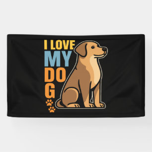 Lona Por qué amo a mi perro - Festín de diseño reconfor