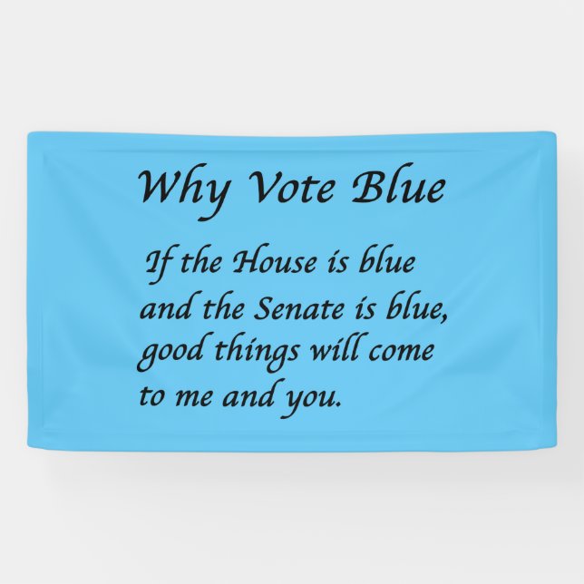 Lona Por qué votar azul en 2026 (Horizontal)