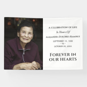 Lona Por Siempre En Nuestro Corazón, Moderno Memorial D