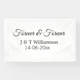 Lona Por siempre & siempre agregar nombre de la pareja