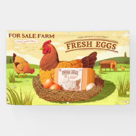 Lona Por venta Granja de huevos frescos corral de galli