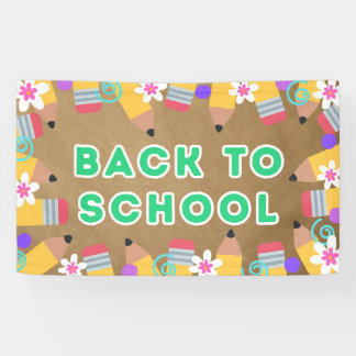 Lona Póster Banner de Bienvenida al Aula Escolar