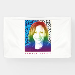 Lona poster de los años 80 - Orgullo Kamala Harris