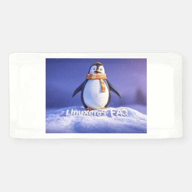 Lona Preguntas frecuentes de Linuxeros (Horizontal)