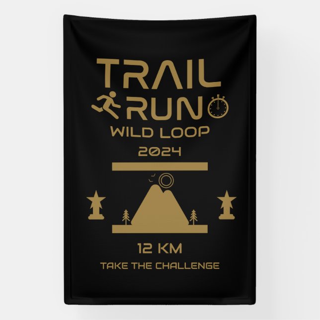 Lona Premio a la competencia de Trail Run (Vertical)