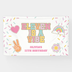 Lona Preppy Eleven es una vibra de cumpleaños 11