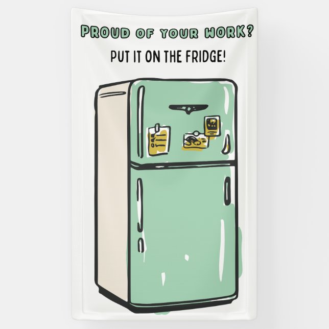 Lona Presentación De La Muestra De Trabajo Estudiantil  (Vertical)