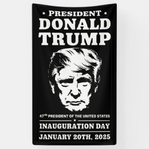 Lona Presidente 47 D J Trump Día de Inauguración Ene 20
