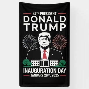 Lona Presidente 47 D J Trump Día de Inauguración Ene 20