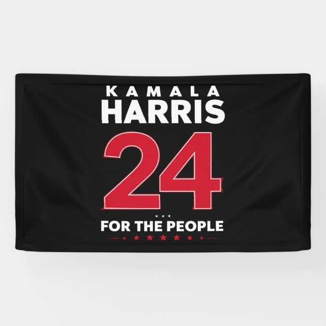 Lona Presidente 47 Kamala Harris 2024 Apoyo Señora (Horizontal)