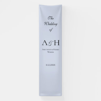 Lona Pretty Fabric Wedding Welcome Banner - Lavender