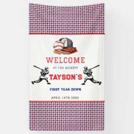 Lona Primer año en el Béisbol Fiesta de cumpleaños