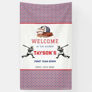 Lona Primer año en el Béisbol Fiesta de cumpleaños