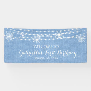 Lona Primer cumpleaños del país de las maravillas