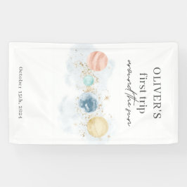 Lona Primer viaje alrededor del espacio solar Primer cu