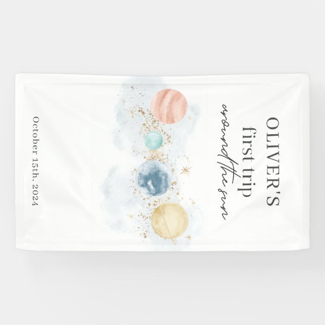 Lona Primer viaje alrededor del espacio solar Primer cu (Horizontal)