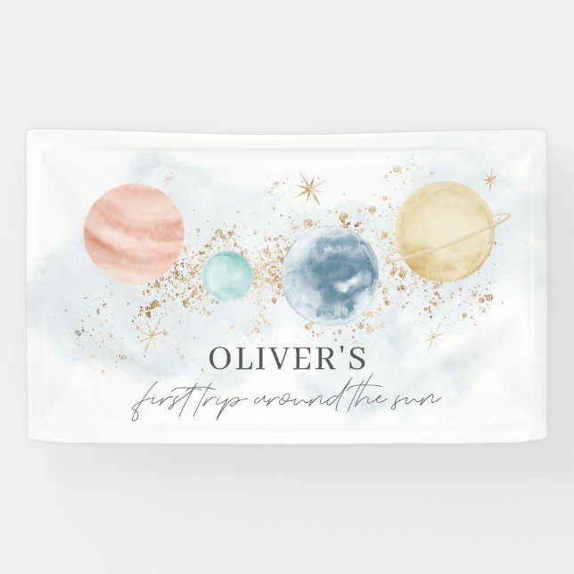 Lona Primer Viaje Alrededor Del Panorama Del Sol (Horizontal)