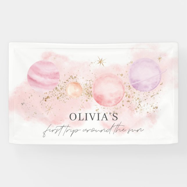 Lona Primer Viaje Alrededor Del Panorama Del Sol (Horizontal)