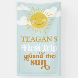 Lona Primer viaje alrededor del Personalizado del prime