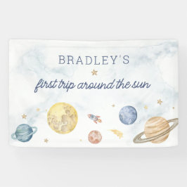 Lona Primer viaje alrededor del Rótulo Sun Banner