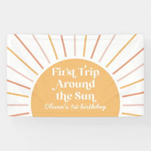 Lona Primer viaje alrededor del sol Cumpleaños 1er sol