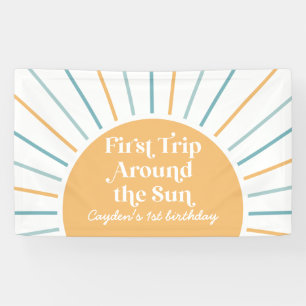 Lona Primer viaje alrededor del sol Cumpleaños 1er sol