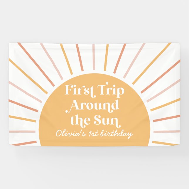 Lona Primer viaje alrededor del Sol Sunshine primer cum (Horizontal)