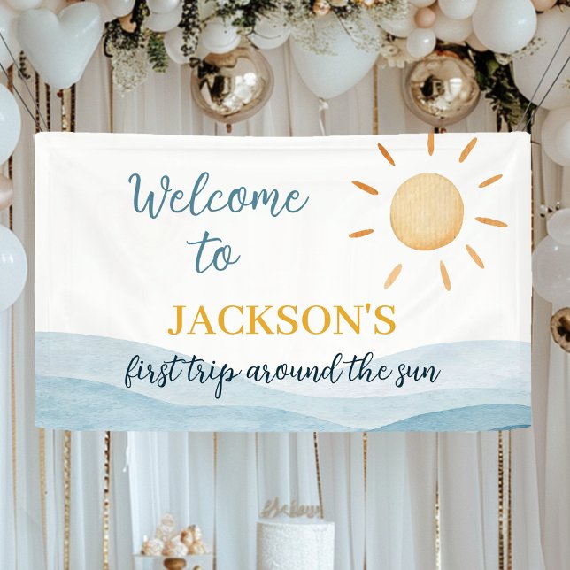 Lona Primer Viaje Azul Alrededor Del Cumpleaños Del Sol (Subido por el creador)