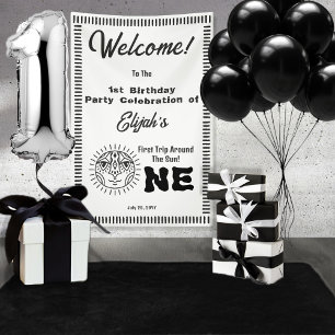 Lona Primer viaje de Boho por el Fiesta del primer cump