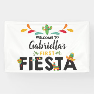 Lona Primera bandera del cumpleaños de la fiesta