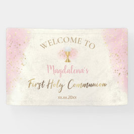 Lona Primera bienvenida de la Santa Comunión