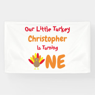 Lona Primera Cumpleaños de la Pequeña Turquía