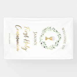 Lona primera guirnalda de oliva católica