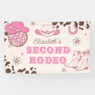 Lona Primera vaquera de rodeo 2do cumpleaños de rodeo f