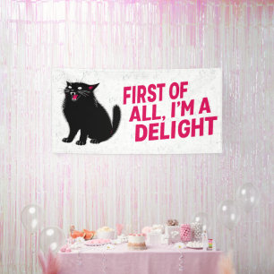 Lona Primero que nada soy un delicioso gato negro rugie
