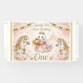 Lona Princesa Fantasma Rosa 1er Cumpleaños
