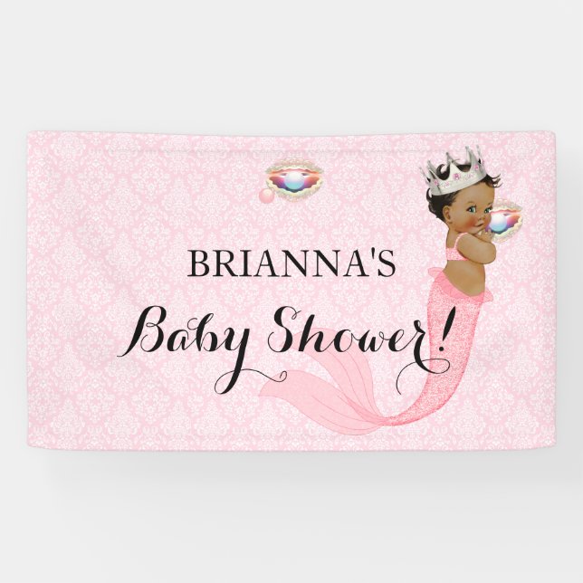 Lona Princesa Merlán Etniques Niña Corona Rosa (Horizontal)