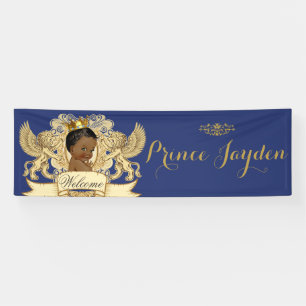Lona Príncipe africano Royal Blue Gold Elegant