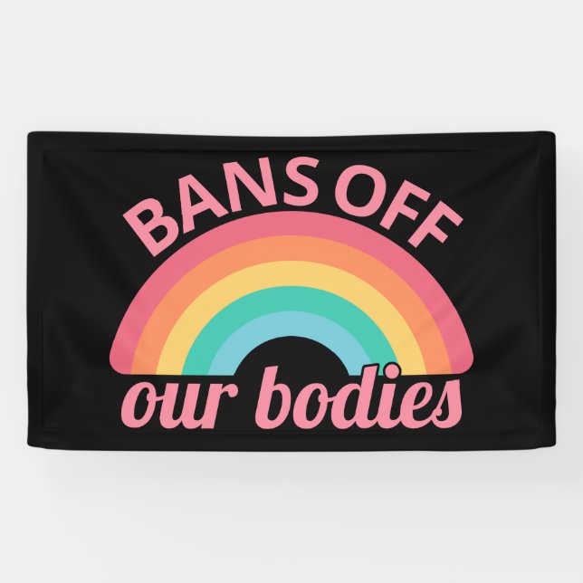 Lona Pro Aborto - Prohibición de nuestros cuerpos II (Horizontal)