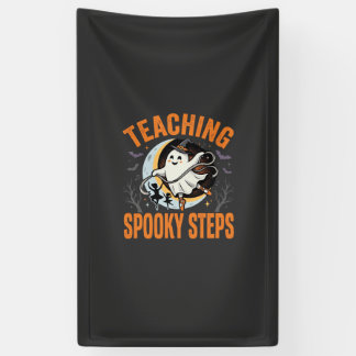 Lona Profesor de Baile de Halloween Pasos Espeluznantes