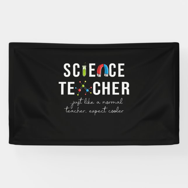 Lona Profesor de ciencia de regalo de profesor (Horizontal)