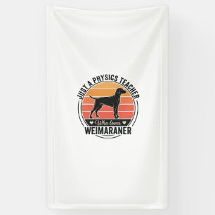 Lona Profesor de Física Ama Diseño de Perro Vintage Wei