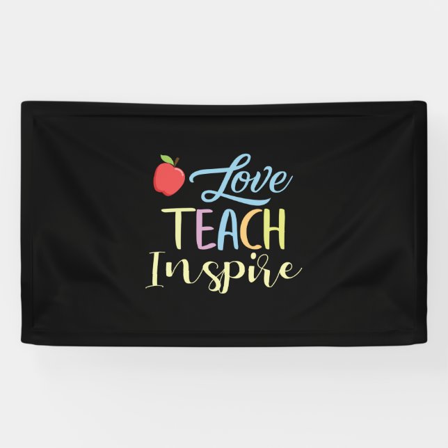 Lona Profesora de Regalos | Inspire de enseñanza de amo (Horizontal)