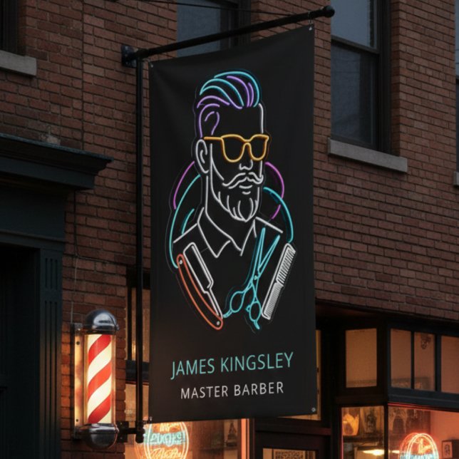 Lona Professional Barber Haircut Shave Grooming Stylish (Subido por el creador)