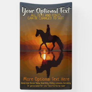 Lona Programa de publicidad de caballos personalizado,