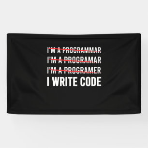 Lona Programador Divertido Escribo Código