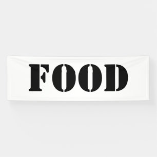 Lona Prohibición de alimentos genéricos y bebidas Fiest