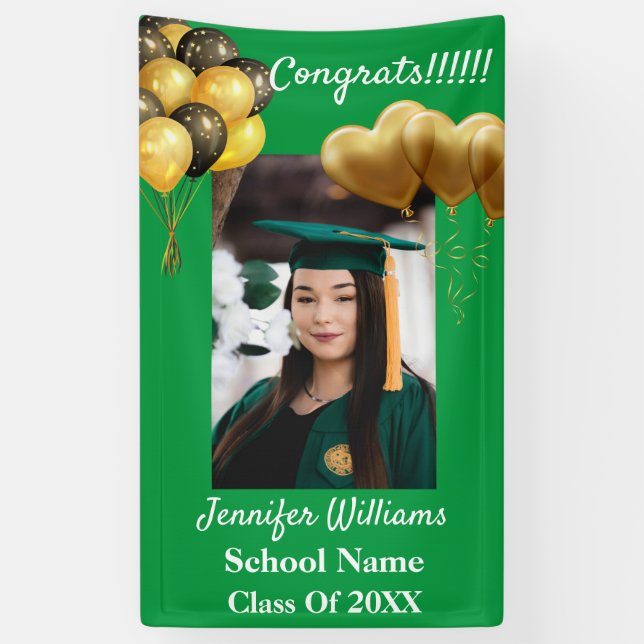 Lona Prohibición de graduación de año escolar 2021 de n (Vertical)