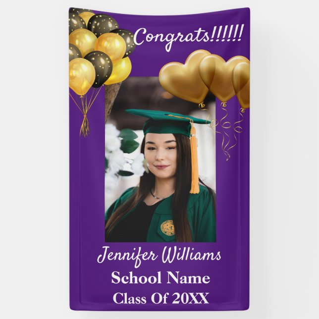 Lona Prohibición de graduación de año escolar 2021 de n (Vertical)