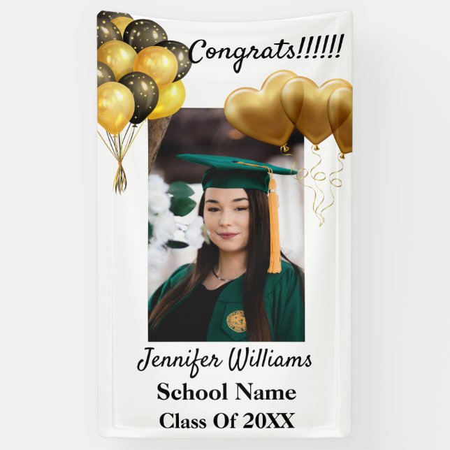 Lona Prohibición de graduación de año escolar 2021 de n (Vertical)